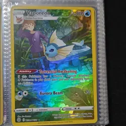 Pokemon Vaporeon TG02/TG30 Brilliant Stars Trainer Gallery Ultra Rare Holo 110 - Image 1