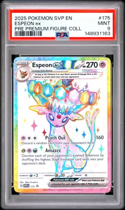 2025 POKEMON PROMO PREMIUM FIGURE COLLECTION #175 ESPEON EX ⭐PSA 9 MINT⭐ - Image 1