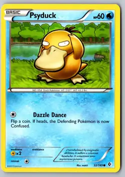 Pokemon: Psyduck (32) Common Boundaries Crossed 32/149 LP+ - Image 1