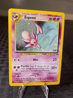 Espeon Holo Rare Neo Discovery 1/75 Pokemon TCG 2001 NM - Image 1