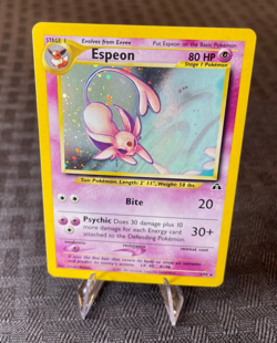 Espeon Holo Rare Neo Discovery 1/75 Pokemon TCG 2001 NM - Image 3