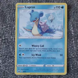 Pokemon TCG Lapras McDonald's Promos 2022 6/15 Regular Common - Image 1
