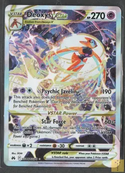 Deoxys VSTAR GG46/GG70 Holo VSTAR Rare Crown Zenith Galarian Gallery Pokemon NM - Image 1