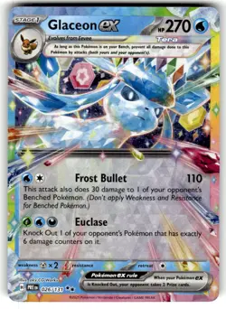 Glaceon ex 026/131 Holo Double Rare Prismatic Evolutions Pokemon Near Mint - Image 1