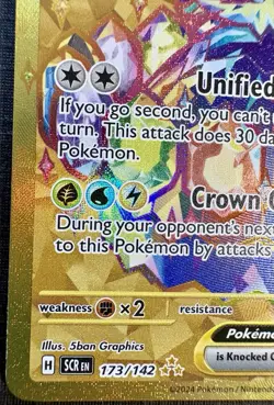 2024 Pokemon - Terapagos Ex 173/142 - HYPER RARE HOLO - Stellar Crown - English - Image 4