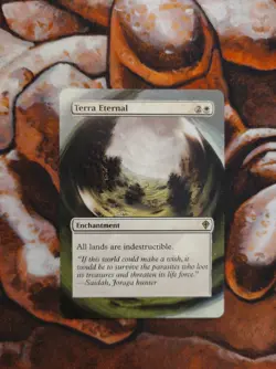 Magic the Gathering Terra Eternal #3 Hand Painted Unique Custom MTG Alter - Image 1