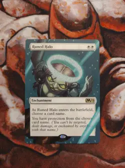 Magic the Gathering Runed Halo Hand Painted Custom MTG Alter - Image 1