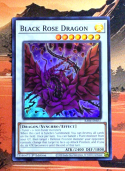 YuGiOh! Black Rose Dragon RA04-EN057 1st Edition NM SUR - Image 1