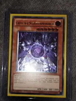 Yugioh! Caius The Shadow Monarch TU03-DE000 Ultimate Rare Near Mint German - Image 1