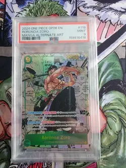 2024 One Piece OP06 EN Manga Alternate Art #118 Roronoa Zoro - Image 4