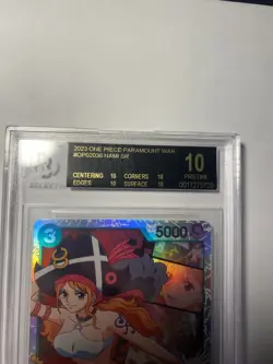 Black Label BGS 10 Nami 2023 One Piece Paramount War English SR Holo Rare POP 5 - Image 3