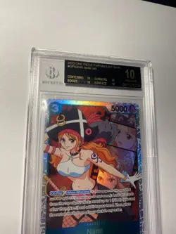 Black Label BGS 10 Nami 2023 One Piece Paramount War English SR Holo Rare POP 5 - Image 4