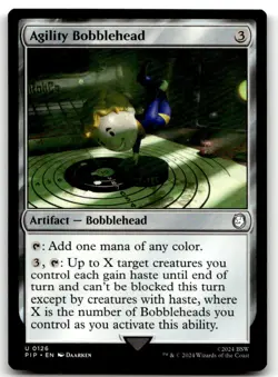 MTG Universes Beyond: Fallout #126 Agility Bobblehead NM - Image 1