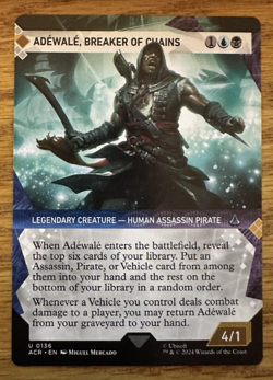 MTG Assassin's Creed, Adewale, Breaker of Chains - Borderless - Image 1