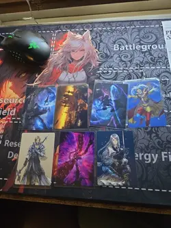 Art Series: Full Borderless Character Art Set: Final Fantasy MTG 7 Cards 1 Sig - Image 1