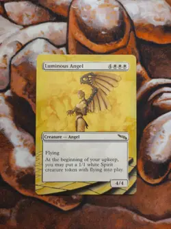 Magic the Gathering Luminous Angel #2 Hand Painted Unique Custom MTG Alter - Image 1