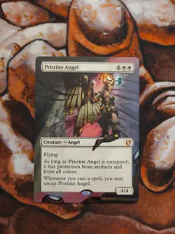 Magic the Gathering Pristine Angel #2 Hand Painted Unique Custom MTG Alter - Image 1
