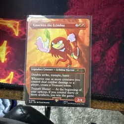 MTG Knuckles the Echidna Normal NM Secret Lair Drop Series M Magic 2082 no foil - Image 1