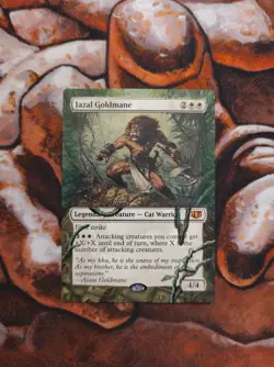 Magic the Gathering Jazal Goldmane Hand Painted Unique Custom MTG Alter - Image 1