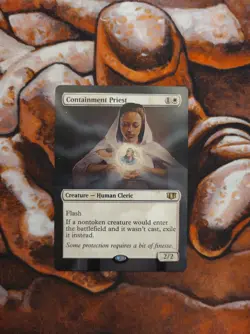 Magic the Gathering Containment Priest Hand Painted Custom MTG Alter - Image 1