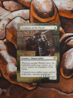 Magic the Gathering Champion of the Parish #2 Hand Painted Custom MTG Alter - Image 1
