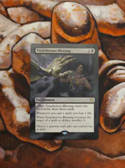 Magic the Gathering Treacherous Blessing #2 Hand Painted Unique Custom MTG Alter - Image 1