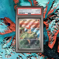 2025 POKEMON SVP EN-SV BLACK STAR PROMO208 VICTINI UNOVA ILLUSTRATION COL PSA 10 - Image 1