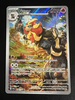 Pyroar 200/193 Pokemon Paldea Evolved Illustration Rare Full Art Holo NM - Image 1