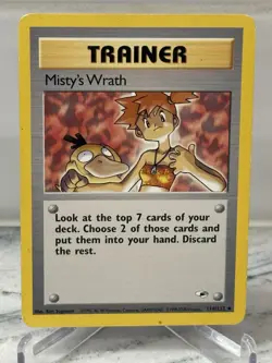 Misty's Wrath (Uncommon) - 114/132 - Gym Heroes - Pokemon LP-ENGLISH - Image 1