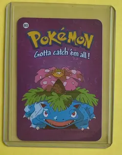 Venusaur Pokemon Pocket Monsters Japanese Vending Machine Prism Sticker Foil NM - Image 1