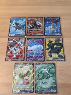 Pokemon TCG Black Bolt White Flare Lot Of 8 Cards / Full Art IR Kyurem Zekrom - Image 1