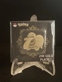 Lickitung 24k Gold Plated Pokemon Sticker Korean Striking Popping Candy NM #V - Image 1
