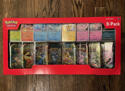 Pokemon TCG - Prismatic Evolutions 8 Mini-Tins w Promo Cards - Costco Exclusive - Image 1