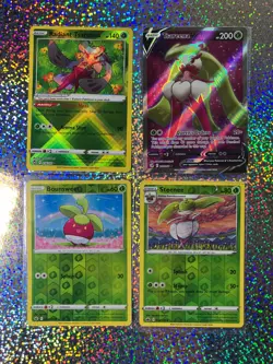 Pokemon TCG: Fusion Strike Full Art 246/264 Tsareena V; 016/195 Radiant Tsareena - Image 1