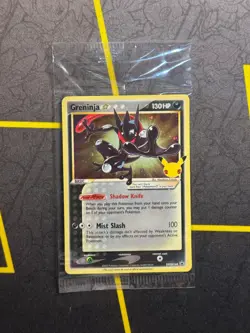 SEALED Greninja Gold Star SWSH144 Holo Black Star Promo Pokemon TCG Celebrations - Image 1
