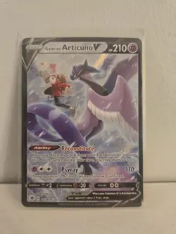Pokemon Galarian Articuno V TG16/TG30 Astral Radiance TG Ultra Rare Holo NM - Image 1