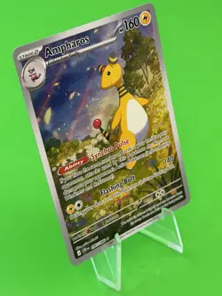 Pokemon Ampharos Mega Evolution Chaos Rising Illustration Rare 090/086 NM!!! - Image 2