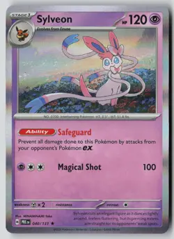 Sylveon 040/131 Holo Rare Prismatic Evolutions Pokemon NM - Image 1