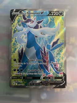 Hisuian Samurott V 176/189 Astral Radiance – Full Art Ultra Rare Pokemon TCG LP - Image 1