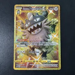 Galarian Perrserker 205/192 Rebel Clash Gold Secret Rare Near Mint NM Full Art - Image 1