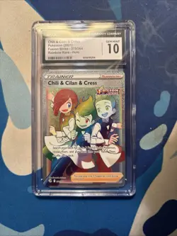 2021 POKEMON #273/264 CHILI & CILAN & CRESS CGC 10 GEM MINT - Image 1