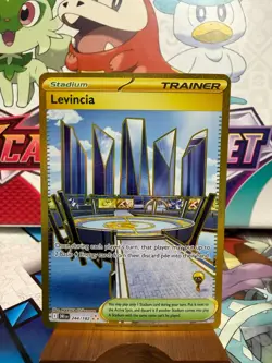 Levincia 244/182 Gold - Destined Rivals - Pokemon TCG - SHIPS FAST - Image 1