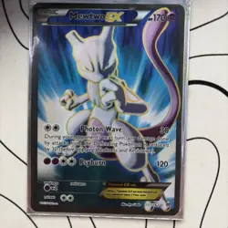 Pokemon Mewtwo EX Holo Full Art Ultra Rare 157/162 Lightly Played - Image 1