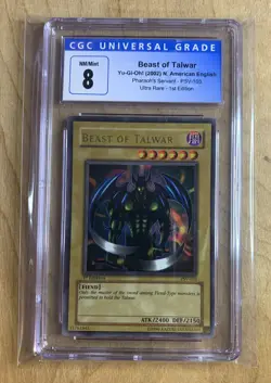 Yu-Gi-Oh! 2002 Beast of Talwar PSV-103 Ultra Rare 1st ed - CGC 8 - Image 1