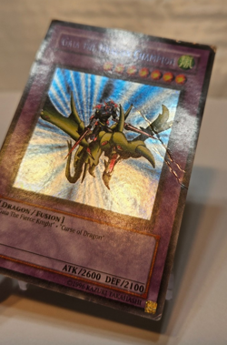 Gaia the Dragon Champion LOB-E102 Secret Rare 1st Edition EURO Yugioh 982 - Image 3