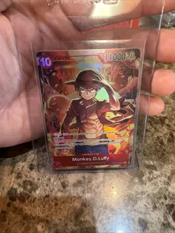 One Piece TCG Monkey.D.Luffy ST10-006 SR Treasure Booster Set Promo - Image 1