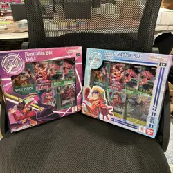 Bandai One Piece Card Game Illustration Box Vol.3 & Vol.4 Booster Sealed - Image 1