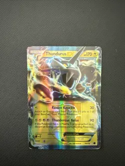 Thundurus EX - 38/116 - Pokemon Plasma Freeze Black & White Ultra Rare Card MP - Image 1
