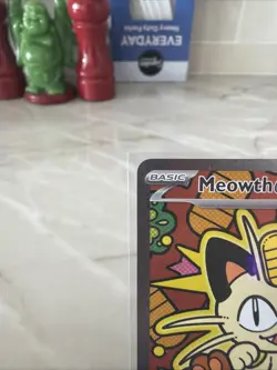 Meowth EX SIR Full Art Holo Rare Pokemon TCG Card 121/088 Perfect Order - Image 2