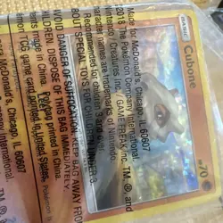 Cubone McDonald's 2018 Set Holo NM Pokemon Card English Sealed Happy Meal You - Image 5